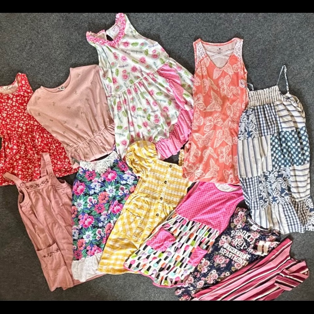 Vibrant Kids Casual Dress Collection - Pink, Yellow, and Blue
